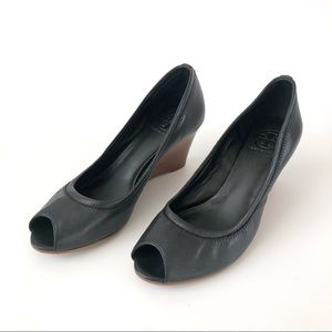 Tory Burch Black Wedges